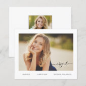 Bekendmaking BUDGET Senior Photo Afstudeerder Kaar (Voorkant / Achterkant)