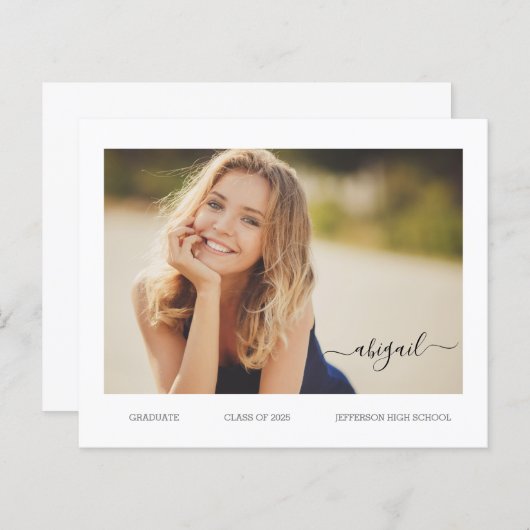 Bekendmaking BUDGET Senior Photo Afstudeerder Kaar (Voorkant / Achterkant)