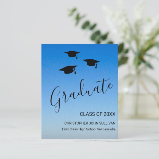 Bekendmaking budgetblauw Afstuderen (Staand voorkant)