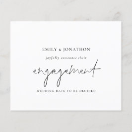 Bekendmaking budgetminimalistisch fotoVerloving