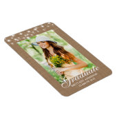 Bekendmaking Burlap Lights Foto Afstuderen Magneet (Rechterzijde)