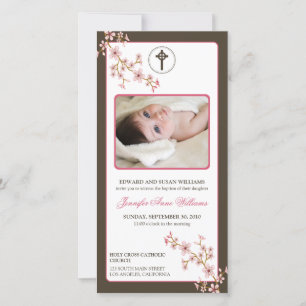 Bekendmaking Cherry Blossom Baptism (roze)