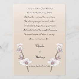 Bekendmaking Cherry Blossom elopement Aankondiging