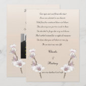 Bekendmaking Cherry Blossom elopement Aankondiging (Voorkant / Achterkant)