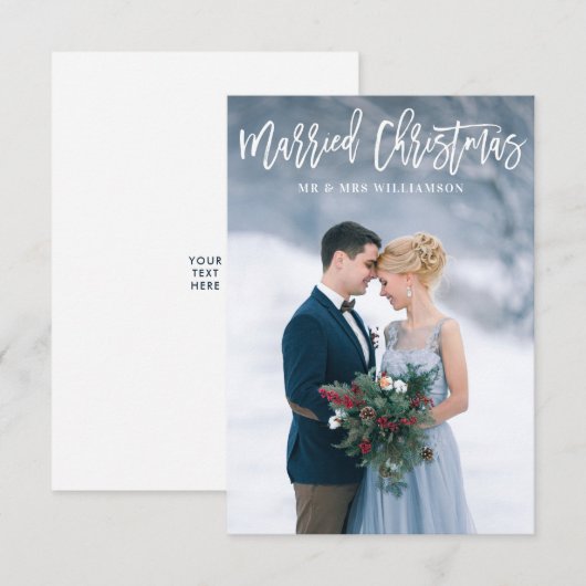 Bekendmaking feestdag feestdag bedankkaart (Voorkant / Achterkant)