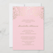 Bekendmaking Gold and Pink Photo Graduation Party Kaart (Achterkant)