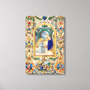 Bekendmaking kerst canvas afdruk