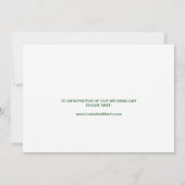 Bekendmaking kerst Holly Wreath Elopement Aankondiging (Achterkant)