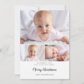 Bekendmaking kerstfoto's zonder piek aankondiging (Achterkant)