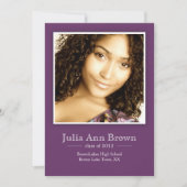 Bekendmaking klassieke foto Afstuderen Kaart (Voorkant)