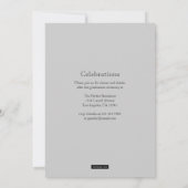 Bekendmaking klassieke foto Afstuderen Kaart (Achterkant)