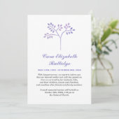 Bekendmaking kleine boomlavender en witherdenking aankondiging (Staand voorkant)