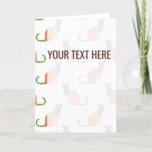 Bekendmaking lak kleurig kattenpatroon