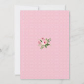 Bekendmaking meisjes Fotogeboorte Kaart (Achterkant)