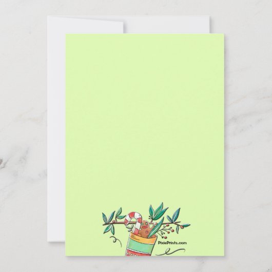 Bekendmaking met kerstbegrafenisondernemer kaart (Achterkant)