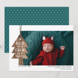 Bekendmaking met kerstfeestelijke foto's feestdagenkaart