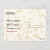 Bekendmaking met rode en groene kerstbeweging briefkaart (Achterkant)