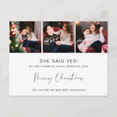 Bekendmaking met Verloving met budgetkerstkaart Feestdagenkaart (Voorkant)