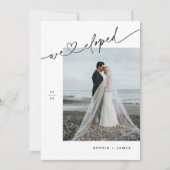 Bekendmaking minimalistische hartstilstand kaart (Voorkant)