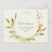 Bekendmaking nieuwe huis briefkaart (Voorkant)