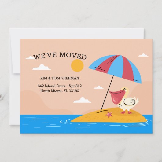 Bekendmaking Pelican Beach Moving Aankondiging (Voorkant)