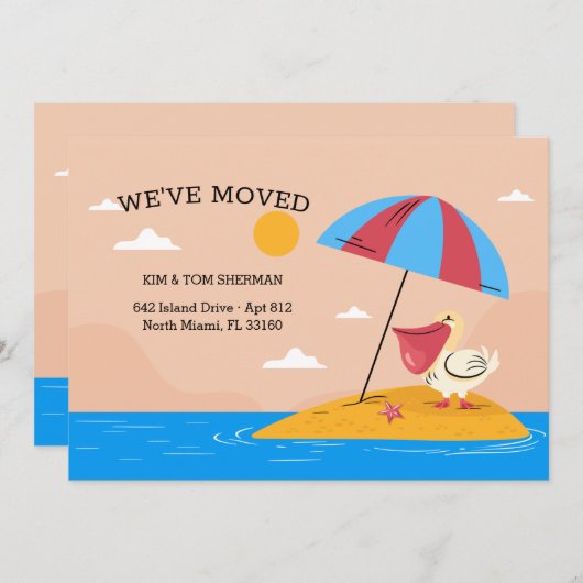 Bekendmaking Pelican Beach Moving Aankondiging (Voorkant / Achterkant)
