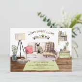 Bekendmaking Siamese Cat Moving Kaart (Staand voorkant)