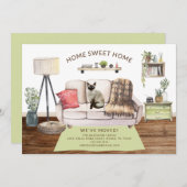 Bekendmaking Siamese Cat Moving Kaart (Voorkant / Achterkant)