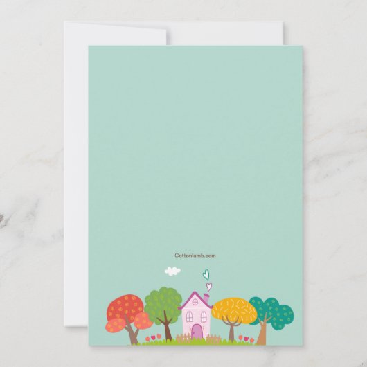 Bekendmaking thuisbeweging Cottage Aankondiging (Achterkant)