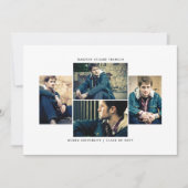 Bekendmaking van 4 foto-Afstuderen Kaart (Voorkant)