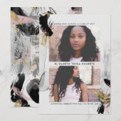 Bekendmaking van Abstract Afstuderen van voorbijga Kaart (Voorkant / Achterkant)