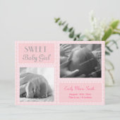 Bekendmaking van Baby Girl Aankondiging (Staand voorkant)