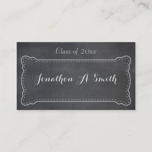 Bekendmaking van Blackboard Afstuderen Contactkaartje (Voorkant)