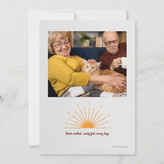 Bekendmaking van Cat Photo Moving Announge Aankondiging (Achterkant)