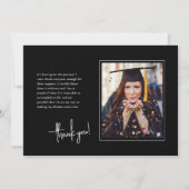 Bekendmaking van Chic Black Signature Afstuderen Kaart (Achterkant)