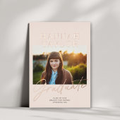 Bekendmaking van Chic Modern Photo Folie Afstudere Uitnodiging