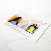 Bekendmaking van Chic Multi 5 Photo Afstuderen Fol Folie Uitnodiging (Gedraaid)