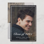 Bekendmaking van de academische graad van de klass kaart (Voorkant / Achterkant)