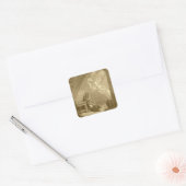 Bekendmaking van de "Blessed Virgin Mary" Vierkante Sticker (Envelop)