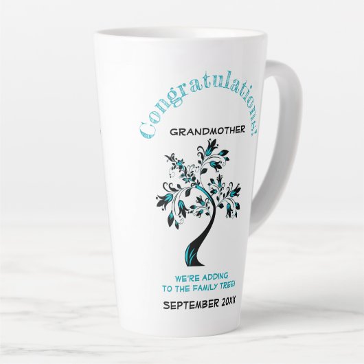 Bekendmaking van de boomstructuur van de grootmoed latte mok (Rechterhoek)