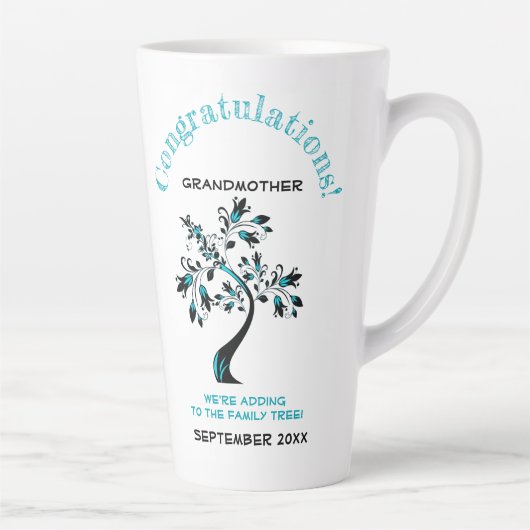 Bekendmaking van de boomstructuur van de grootmoed latte mok (Rechts)