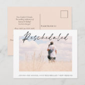 Bekendmaking van de datum van hervatting van de fo briefkaart (Voorkant / Achterkant)