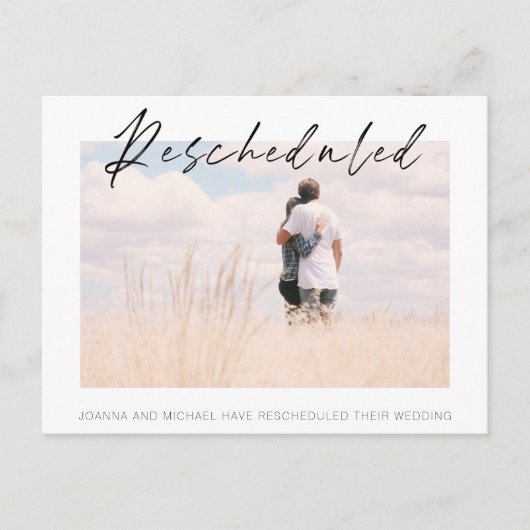 Bekendmaking van de datum van hervatting van de fo briefkaart (Voorkant)