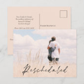 Bekendmaking van de datum van hervatting van de fo briefkaart (Voorkant / Achterkant)