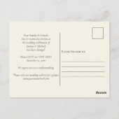 Bekendmaking van de datum van hervatting van de fo briefkaart (Achterkant)