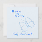  bekendmaking van de dood - Butterfly Kaart (Voorkant)