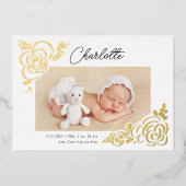 Bekendmaking van de flitsbloedige foto van de film folie uitnodiging (Voorkant)