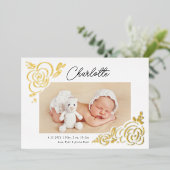 Bekendmaking van de flitsbloedige foto van de film folie uitnodiging (Staand Voorkant)