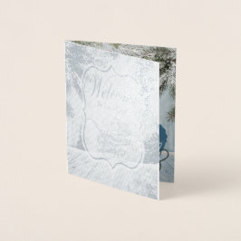 Bekendmaking van de Folie voor kerstmis en bedankt Folie Kaarten