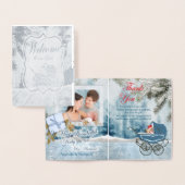 Bekendmaking van de Folie voor kerstmis en bedankt Folie Kaarten (Display)